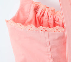 Corset Halter Drawstring Pleated Midi Dress