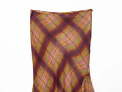 Plaid Midi Skirt