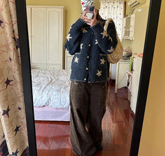 Star Knitted Cardigan