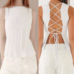 Pleated Seam Tank Top