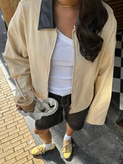 Colorblock Zip Jacket