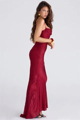 Spaghetti Strap Fishtail Long Dress