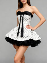 Bowknot Sleeveless Flare Bloomers Mini Dress