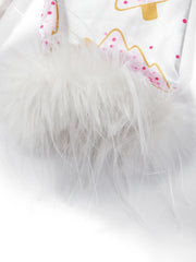 Santa/Christmas Print Shirts Top and Pants Loungewear Set