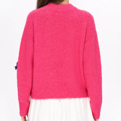 Bow 3D Bow Appliques Sweater