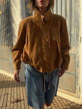 Khaki Drawstring Hem Jacket