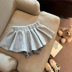 Grey Drawstring Mini Blommers Skort