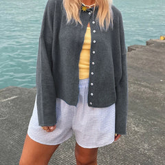 Button Knitted Cardigan