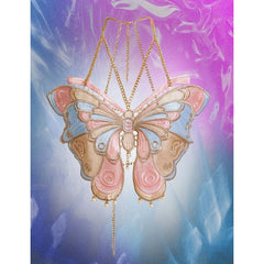 Metal Chain Tied Butterfly Shaped Crop Top