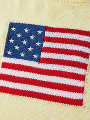 American Flag Knit Sweatshirt