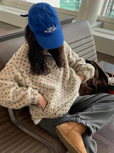 Reversible Polka Dot Fleece Sweatshirt