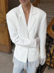 Lace Patchwork Blazer