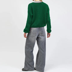 Christmas Santa Claus/Gift Embroidery Cardigan