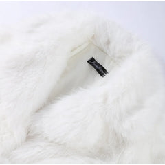 Faux Fur Tie Up Short Coat