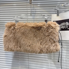 Leopard Print Sequin Fishbone Tank Top And Plush Short Skirt Set