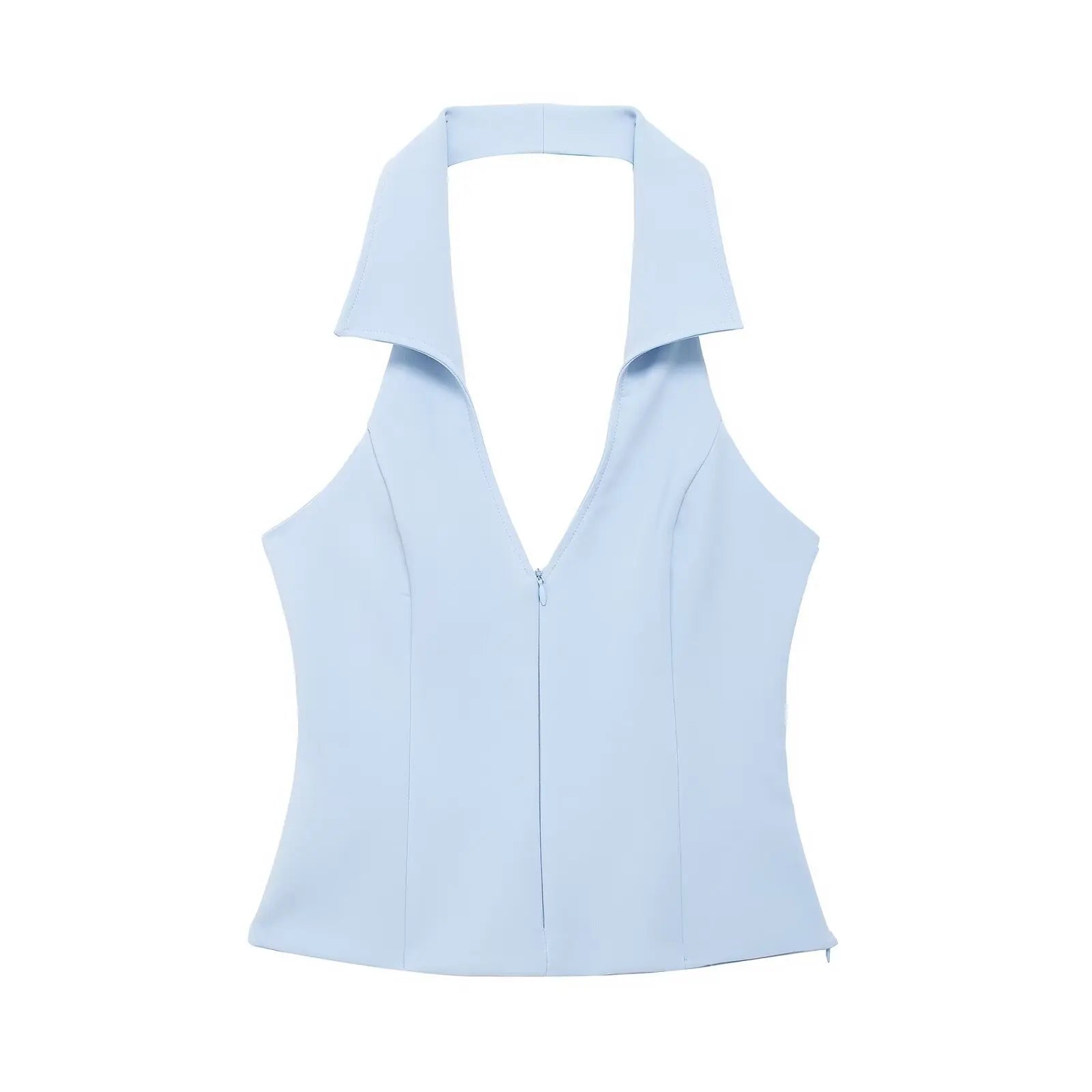Light blue halter top