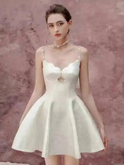 Diamond Pearl Slip A-line Mini Dress