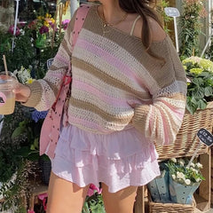 Striped Knit Crewneck