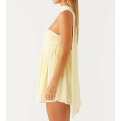 Babydoll Mini Tube Dress with Scarf