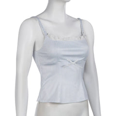 Blue Striped Camisole Top