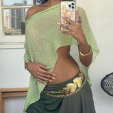 Sheer Shawl Beach Cover-ups Knitted Top