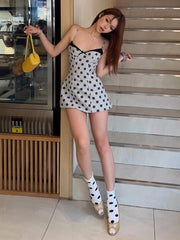 Polka Dot Cami A-line Mini Dress