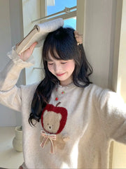 Bear Cartoon Full Sleeved Sweater