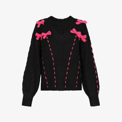 Drawstring Bow Sweater