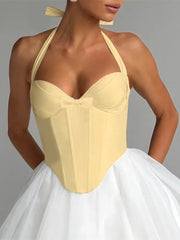 Bow Tie Corset Solid Top