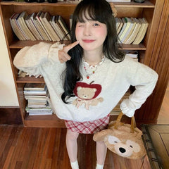 Bear Cartoon Full Sleeved Sweater
