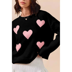 Knit Heart/Bow Sweater