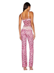 Lace Patchwork Cami Top And Pants Set