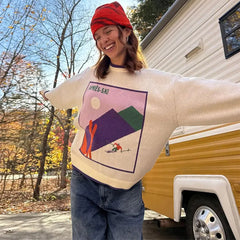 Printed Ski Sweater