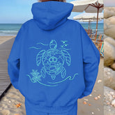 Turtle Embroidered Hoddie