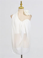 White 3d Floral Off-Shoulder Drape Top