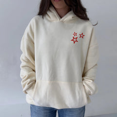 Star/Luck Graphic Hooded Sweatshirt