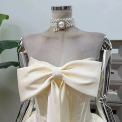 Bow Sleeveless Ball Gown Mini Dress
