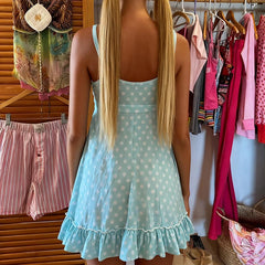 Polka Dot Babydoll Mini Dress