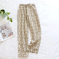 Cotton Heart Dotted Printed Drawstring Trousers