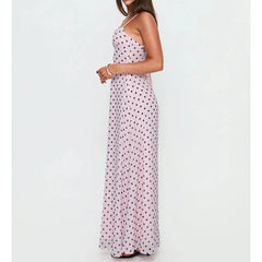 Polka Dot Slip Long Dress