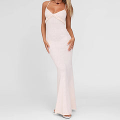 Knit Strap Maxi Dress