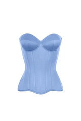 Satin Strapless Boned Corset Top
