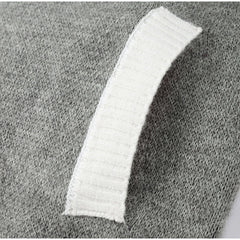 Striped Stand Collar Zip Sweater Jacket