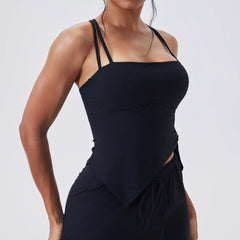 Side Knot Strappy Tank Top