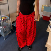 Polka Dot Wide Leg Pants