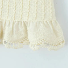 Elastic Waist Wave Rib Lined Knitted Mini Skirt