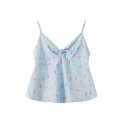 Light blue floral camisole