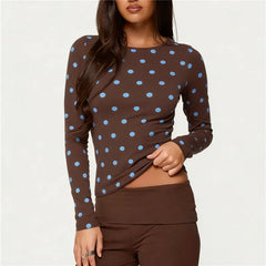Polka Dot Long Sleeve Top