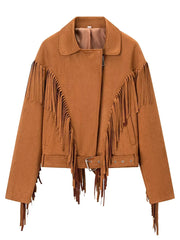 Khaki Fringe Seaud Jacket