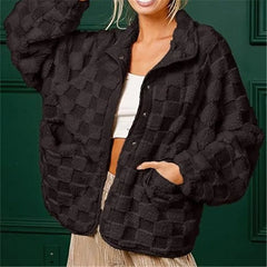 Checkered Sherpa Jacket